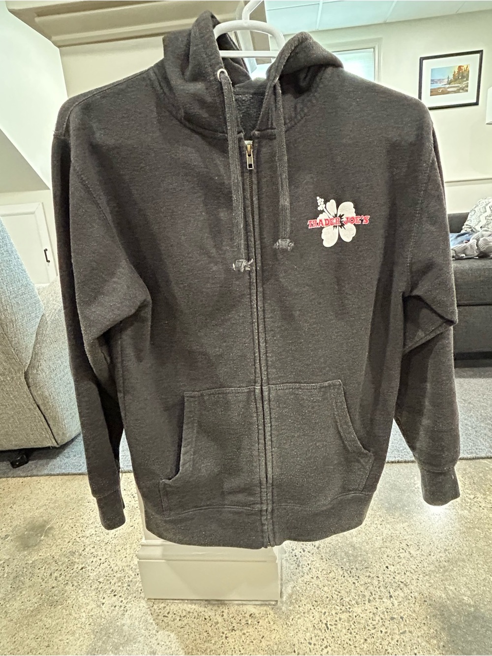 Trader Joe’s Charcoal Zip Hoodie
